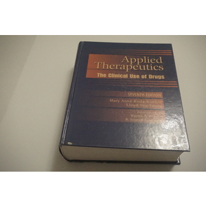 Applied Therapeutics The Clinical Use of Drugs text by Mary Ann Koda etal. Available at thebookchateau.com
